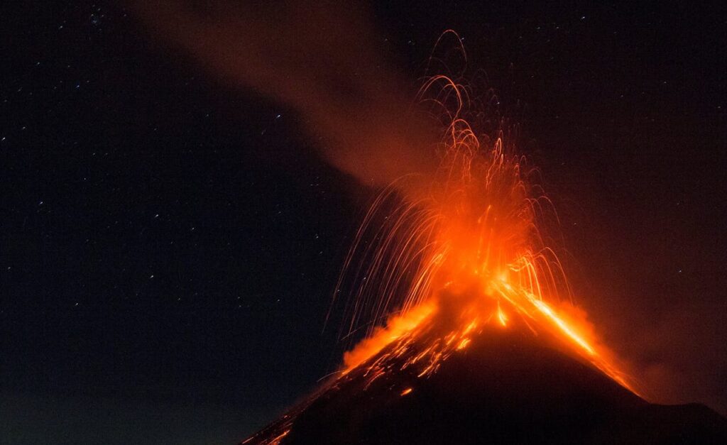 Scenic Volcanic Eruption